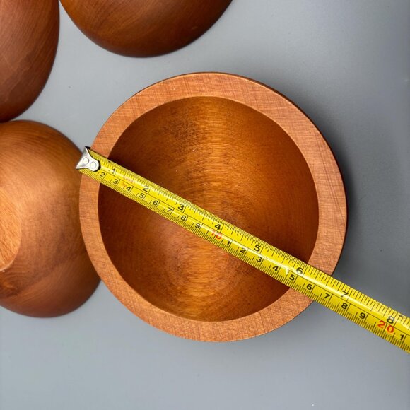 Vintage Baribocraft Maple Salad Bowls Sets | Hand Crafted in Canada - Picture 5 of 7